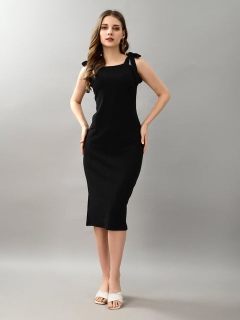 Bodycon Black and White Dress