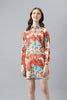 Regular Fit Spread Collar Casual Orange Long Shirt