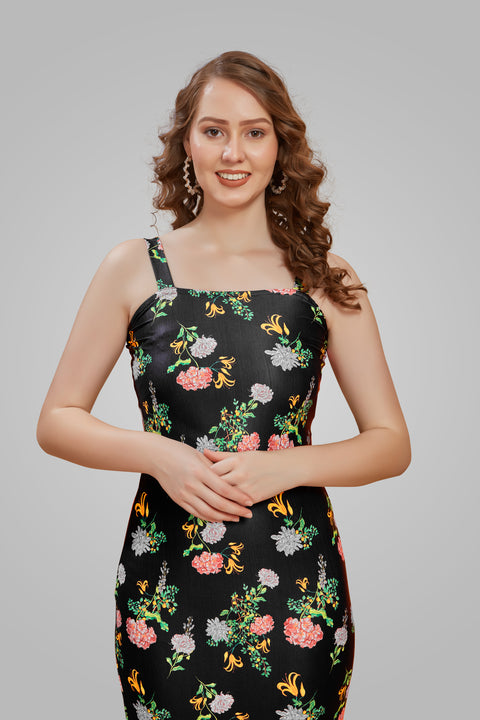 Attire Empire Women Bodycon Black Dress