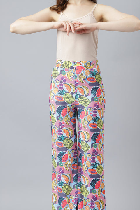 Attire Empire Women Printed Track Pant Multicolour
