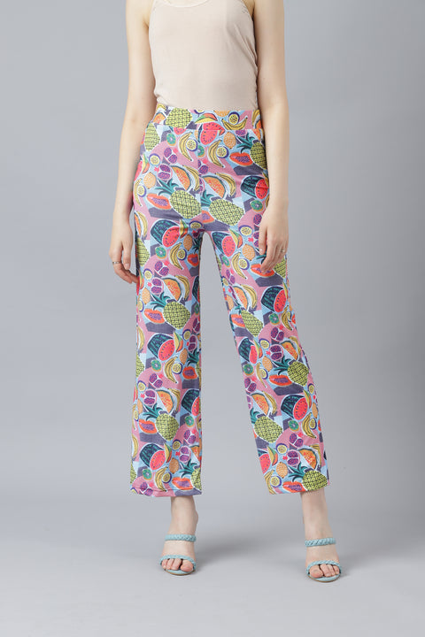 Attire Empire Women Printed Track Pant Multicolour
