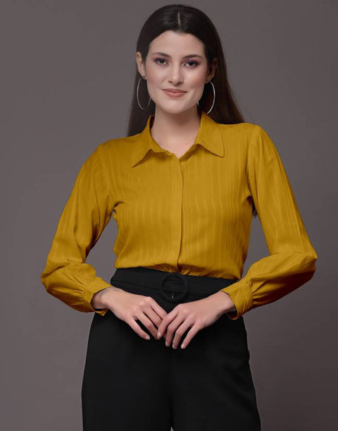 Attire Empire Women Regular Fit Printed Spread Collar Casual Shirt