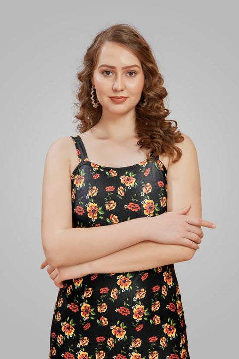 Women Bodycon Black Below Knee Dress