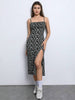 Women Bodycon Black Midi/Calf Length Dress