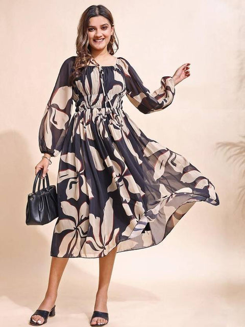 Women Fit and Flare Purple, Green, Pink, Black, Blue, White Maxi/Full Length Dress