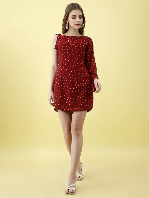 Women Bodycon Red Mini/Short Dress