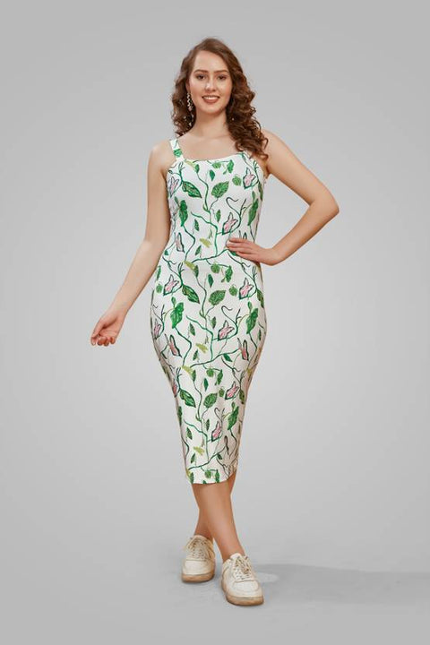 Women Bodycon Multicolor Midi/Calf Length Dress