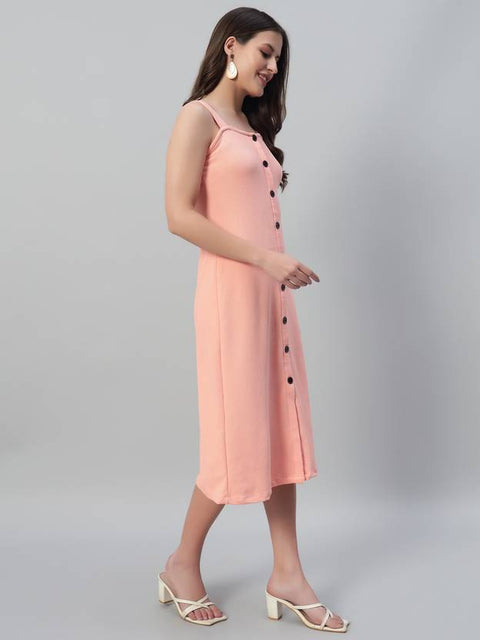 Women Bodycon Beige Below Knee Dress