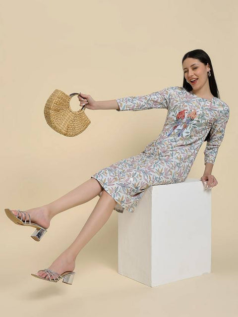 Women Bodycon Multicolor Midi/Calf Length Dress