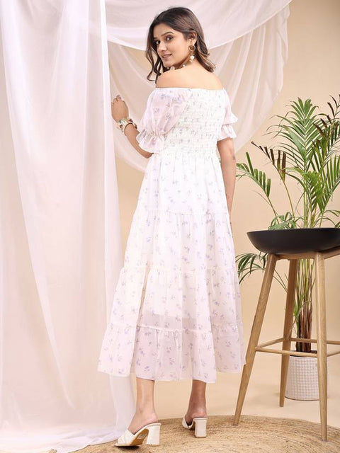 Women Fit and Flare Purple, Green, Pink, Black, Blue, White Maxi/Full Length Dress