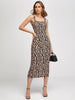 Women Bodycon Brown Midi/Calf Length Dress