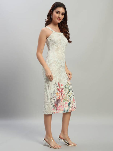 Women Bodycon Multicolor Midi/Calf Length Dress