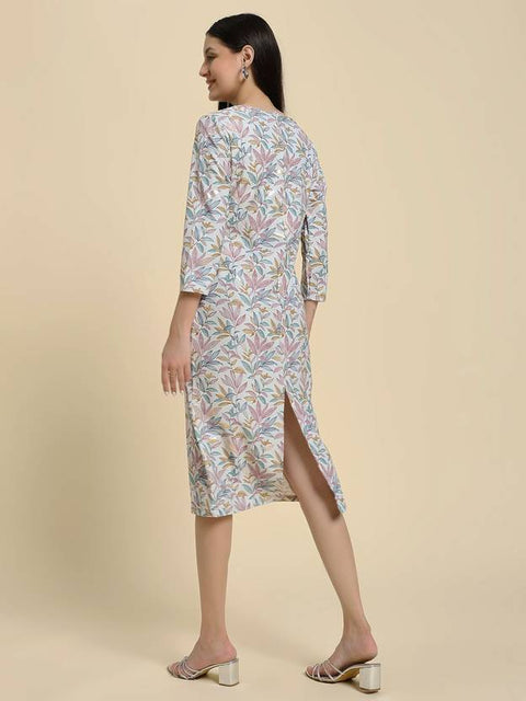 Women Bodycon Multicolor Midi/Calf Length Dress