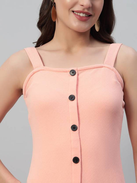 Women Bodycon Beige Below Knee Dress