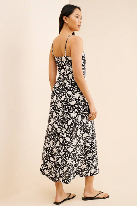 Women Bodycon Black, White Midi/Calf Length Dress