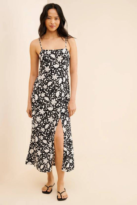 Women Bodycon Black, White Midi/Calf Length Dress